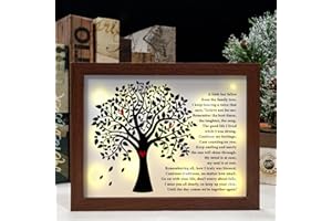VETBUOSA Sympathy Gift in Heaven LED Memorial Shadow Boxes, Memorial Gifts for Loss of Loved One, Bereavement Gifts Condolences Gifts for Loss of Mother Father Cousin Grandparents Friend