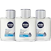 NIVEA MEN Sensitive Cool Post Shave Balm, Enriched with Chamomile and Seaweed Extracts, Alcohol Free After Shave Balm for Men, 3.3 Fl Oz Bottle, Pack of 3