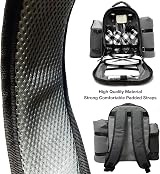 Andrew James 4-Person Picnic Bag with Insulated Bottle Cooler & Blanket view 8