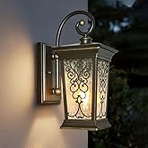 ALVIME Outdoor Wall Light Fixtures, 14" Vintage Spanish Style, Oil Rubbed Bronze Exterior Wall Lantern, Anti-Rust & Waterproo