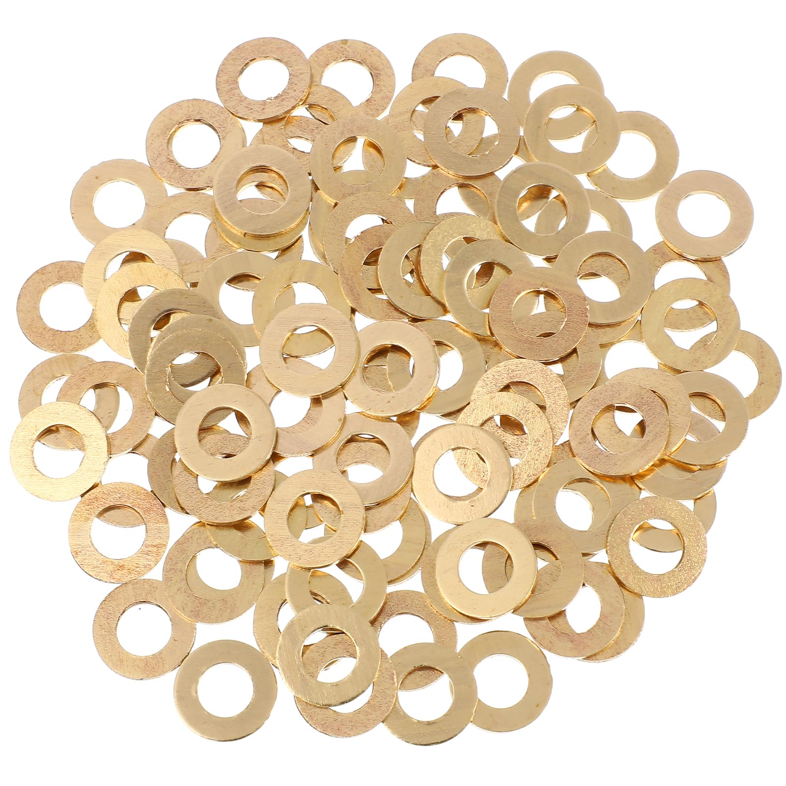 100 pcs Flat Washers Seal Gasket Washers Home Office Shop Factory Repair Flat Sealing Crush Washers Flat Rings