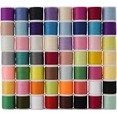 56 Spools Sewing Thread Kit for Hand Sewing and Machine Sewing Use, Colorful Polyester Thread Set 100 Yards Per Spool, 5600 Yards Total