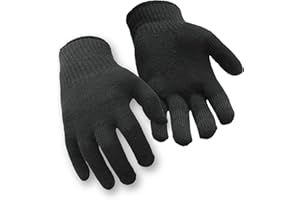 RefrigiWear Moisture-Wicking Acrylic and Spandex Black Glove Liners - Pack of 12