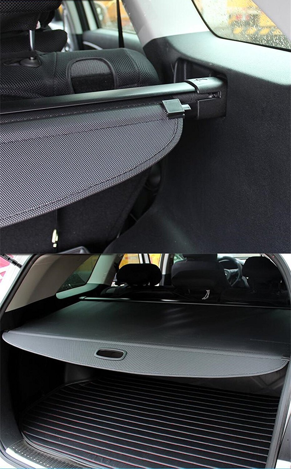 Vesul Black Updated Tonneau Cover Retractable Rear Trunk Cargo Luggage Security Shade Fits On Kia Sorento 2016 2017 2018 2019 Center Floor Consoles Automotive With Extra Canvas Cover Center Floor