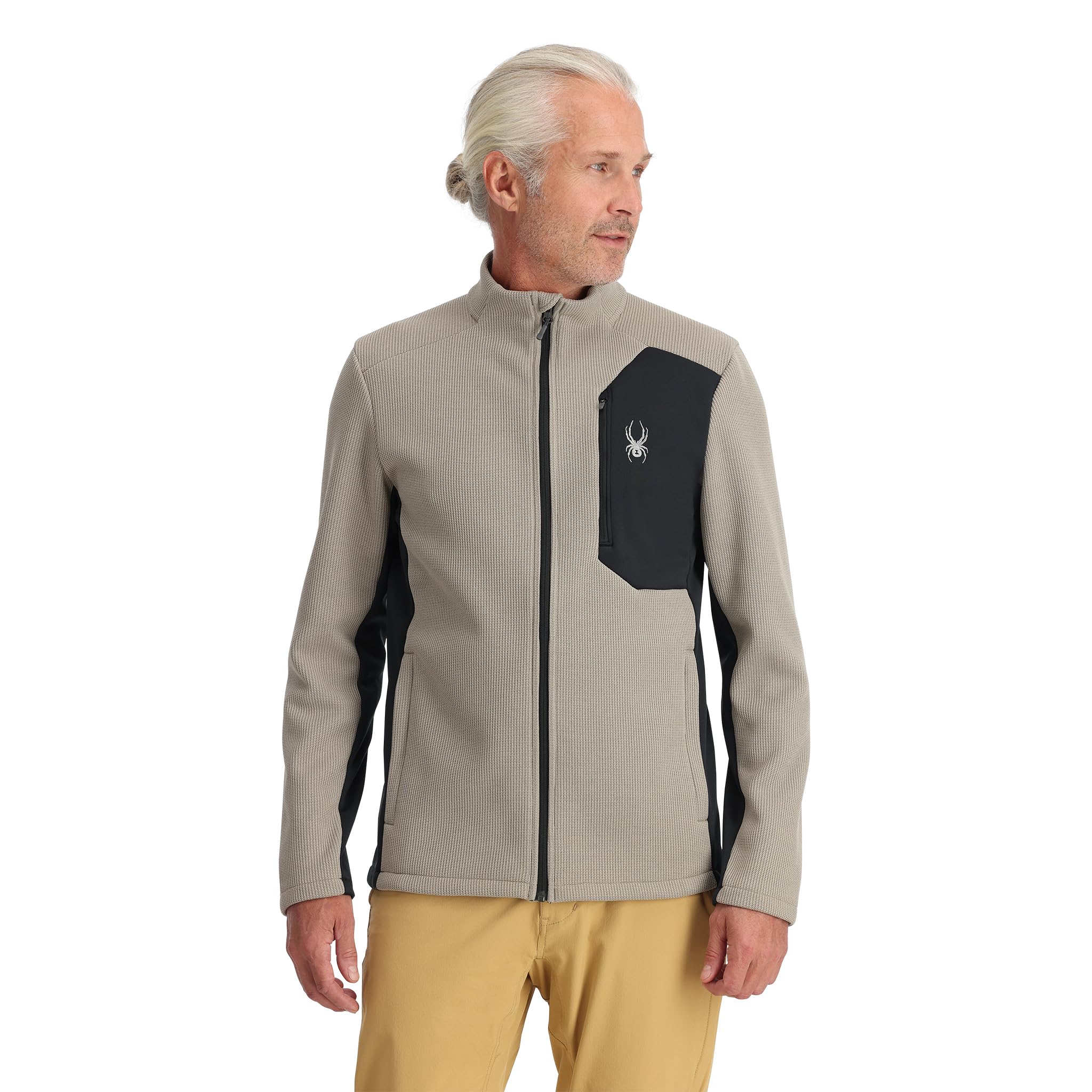 Spyder Men's Bandit Zip Fleece Ski Base Layer Jacket Image