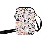 JXGZSO Anime Inspired Crossbody Bag Anime Lover Gift Anime Characters Shoulder Bag
