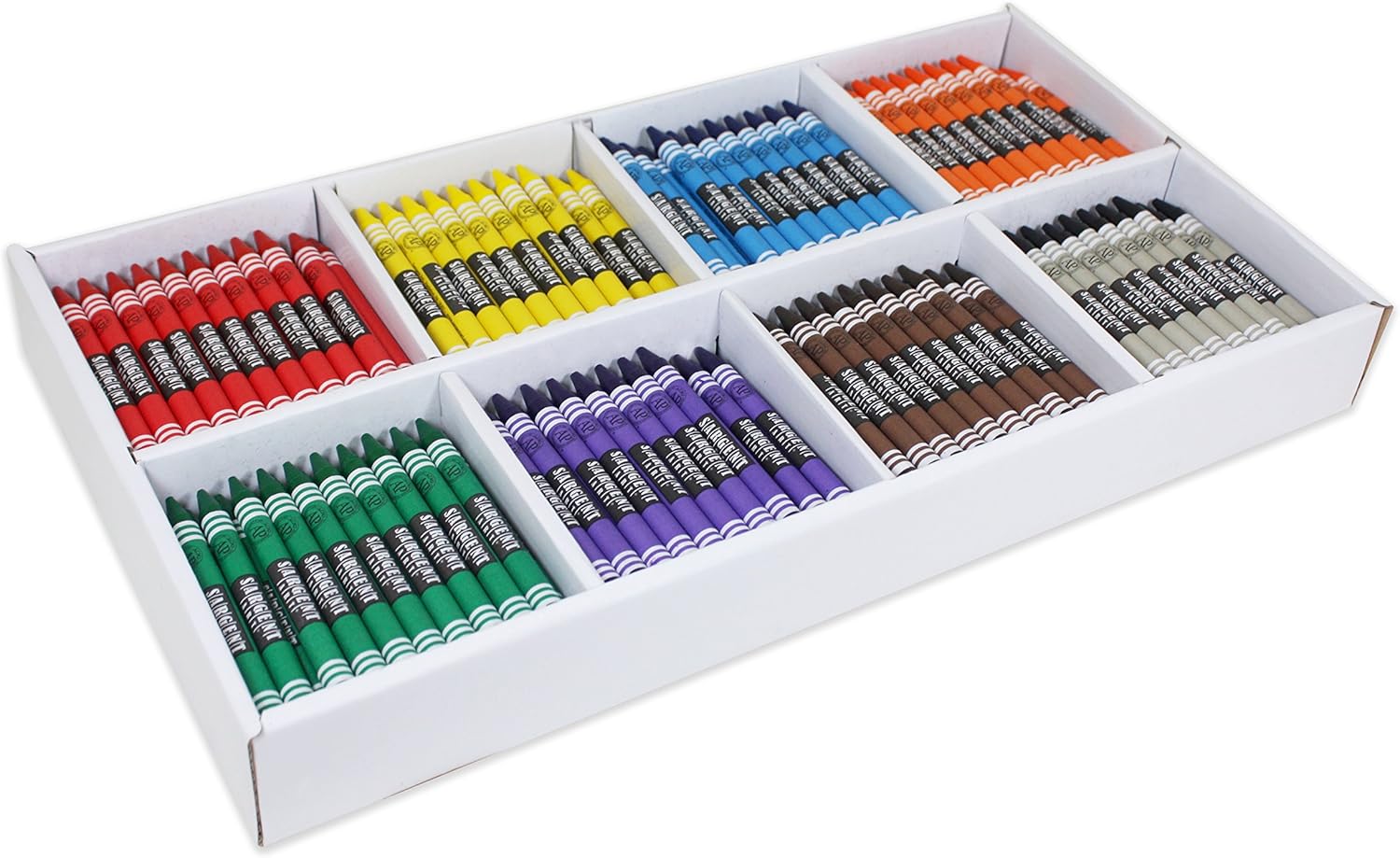 Sargent Art 400-Count Crayon Class Pack, Best-Buy Assortment, 3-5/8 Inch, 55-3220