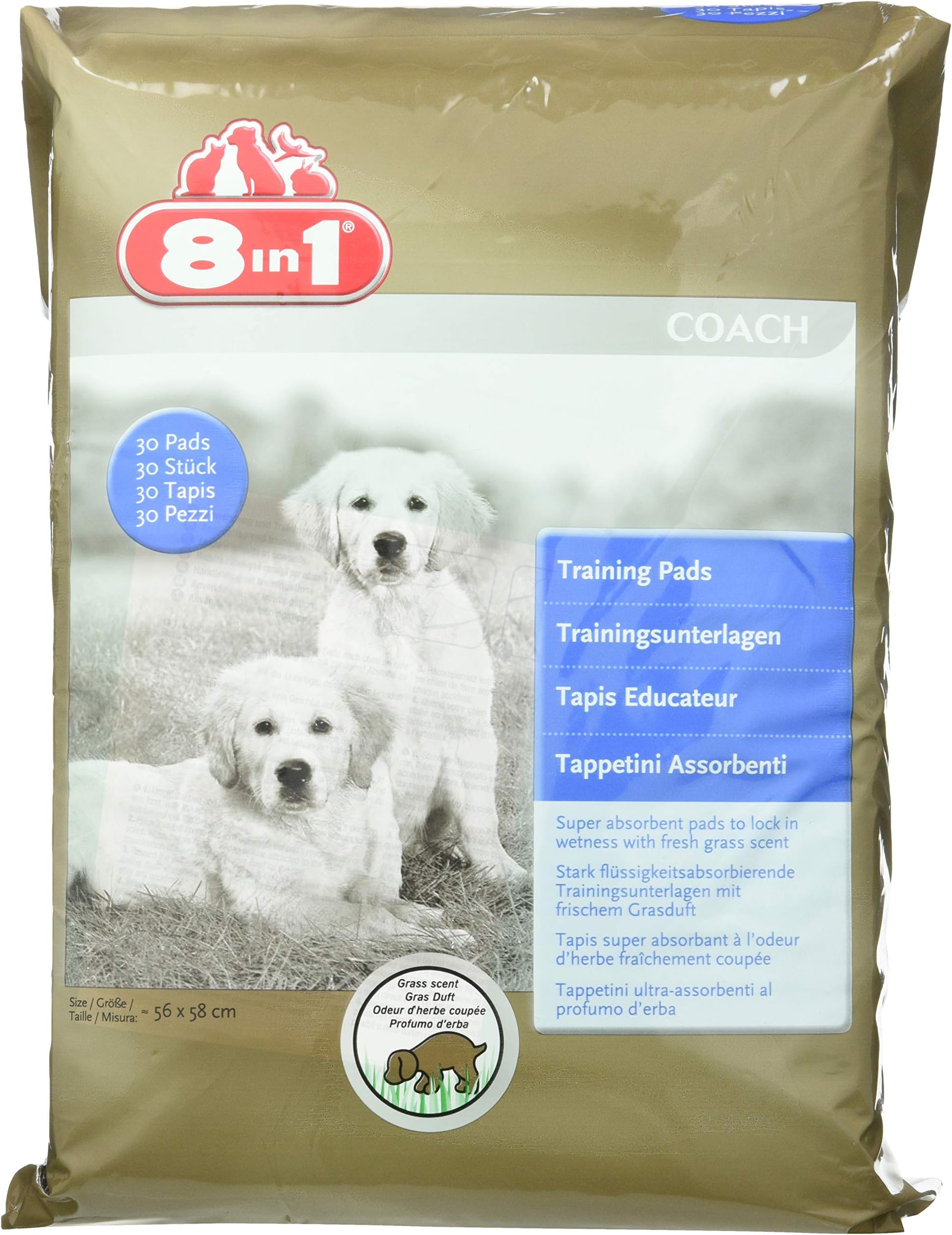 Tetra Div of Spectrum Brands 8in1 Puppy Training Pads 30pk