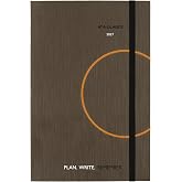 AT-A-GLANCE 2027 Planning Notebook, Daily, 5" x 8.25", Plan. Write. Remember., Casebound, Gray (7062013027)