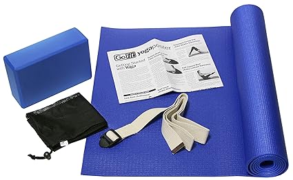 GoFit 5 Piece Yoga Kit - 68” x 24” Mat