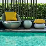 Boao 4 Pack 18x18 Outdoor Waterproof Pillow Covers Golden Yellow PU Coated view 3