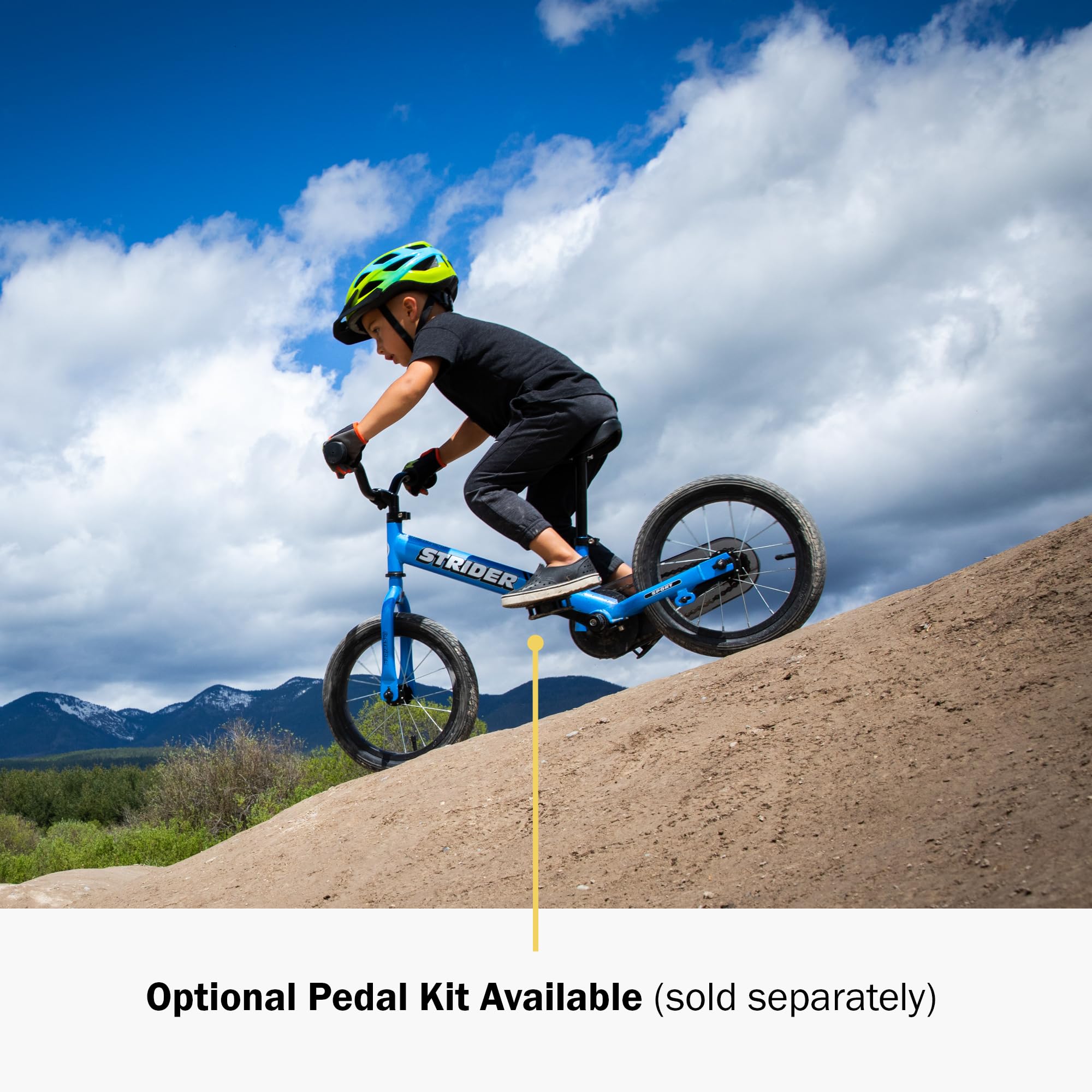 Strider 14x, Balance Bike for Kids 3 to 6 Years - Includes Custom Grips, Padded Seat, Performance Footrest & All-Purpose Tires - Easy Assembly & Adjustments