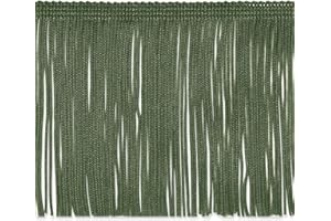 Trims By The Yard 4" Chainette Fringe Trim, Polyester-Made Decorative Fringe Trim, For Costumes, Uniforms, Home Decor, and Pa