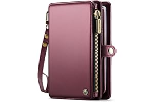 ASAPDOS Passport Holder Wallet Case Wallet for Men Women Wine Red