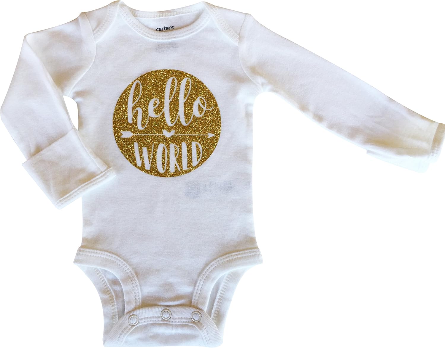 carter's hello world onesie