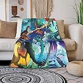 Blanket Ultra Soft Throw of Fire Blanket Flannel Fleece All Season Light Weight Living Room/Bedroom and Travel 50"X40"