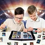 nicekool Trading Card Album Binder 400 Cards 50 Pages Black Football Card Holder view 6