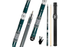 HomeSeason Pool Cue Stick 57" Billiard Cue Sticks Professional Low Deflection Pool Sticks