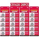 LiCB CR1620 Knopfzellen – 10 Stück, 3V Lithium, 70 MAh, Temperaturbereich -30°C Bis +60°C, Lange Haltbarkeit
