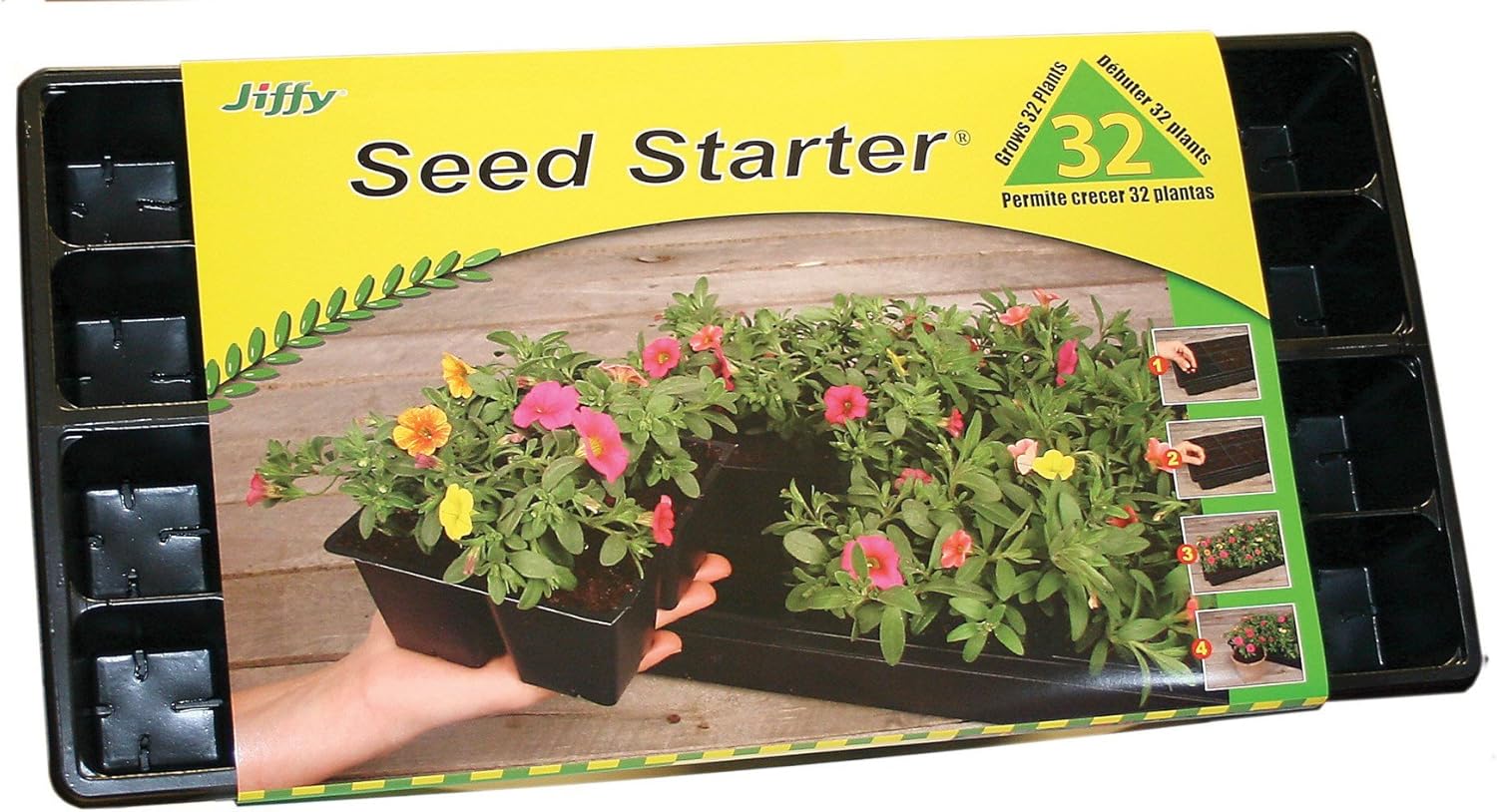 Jiffy T32 Jiffy 32 Cell Planting Tray Garden & Outdoor