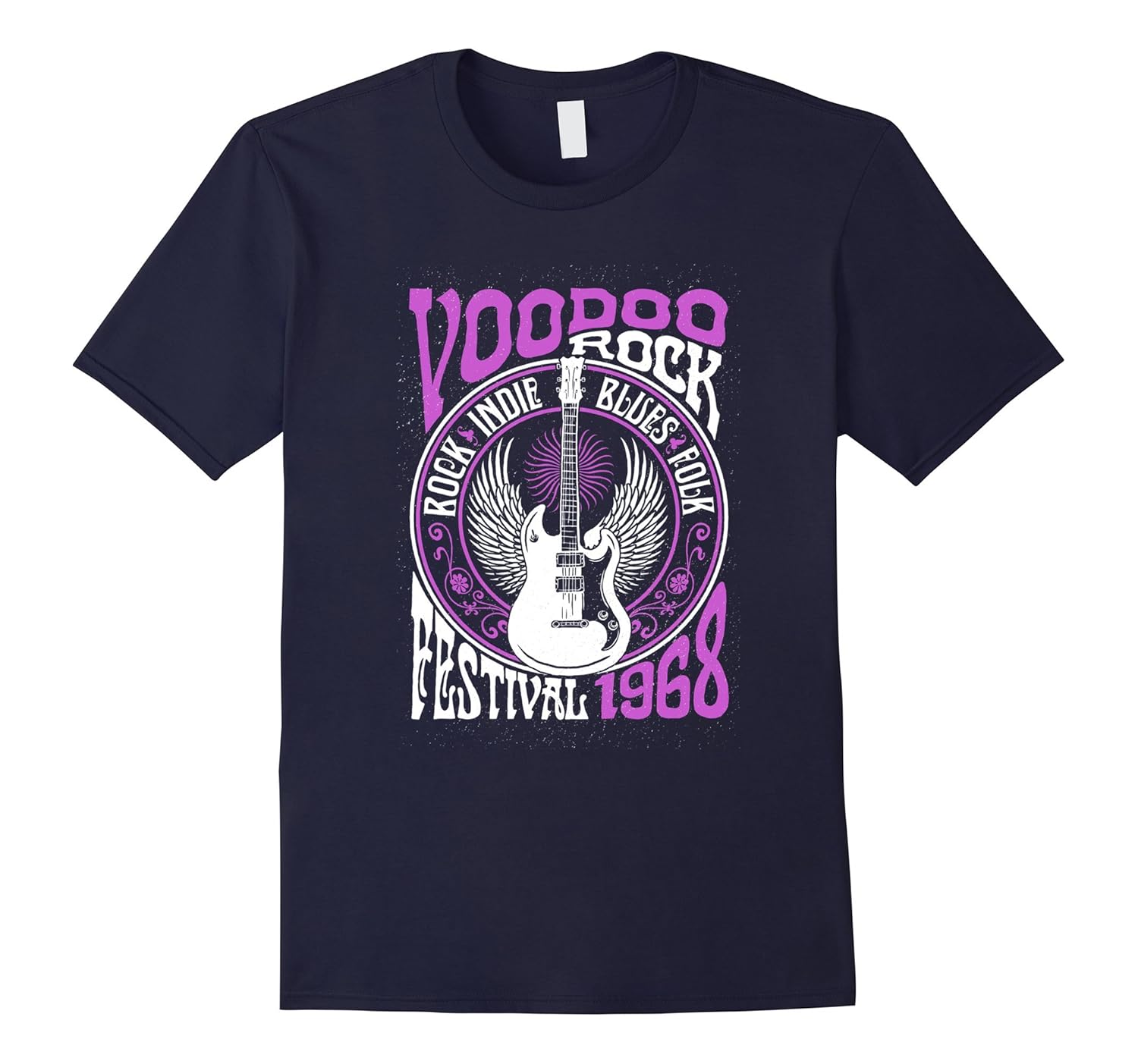 Voodoo Rock Festival Blues Rock Guitar T-Shirt-ANZ