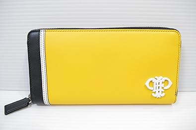 Amazon エミリオ プッチ Emilio Pucci 財布 61sm12 293 レザー ロゴマーク イエロー ラウンドファスナー 長財布 ギフトセット付き 財布