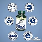 Natures Aid MSM 1000mg High Strength 90 Tablets Vegan Gluten Free view 4