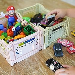 Collapsible Storage Box, Foldable Crate Organizer