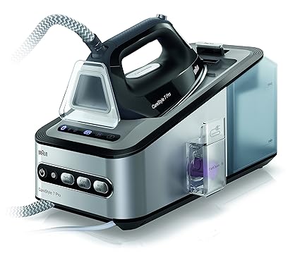 Braun CareStyle 7 IS 7156 Pro Dampfbügelstation – Dampfbügeleisen mit FreeGlide 3D-Bügelsohle, extra hoher Dampfdruck, 2400 W