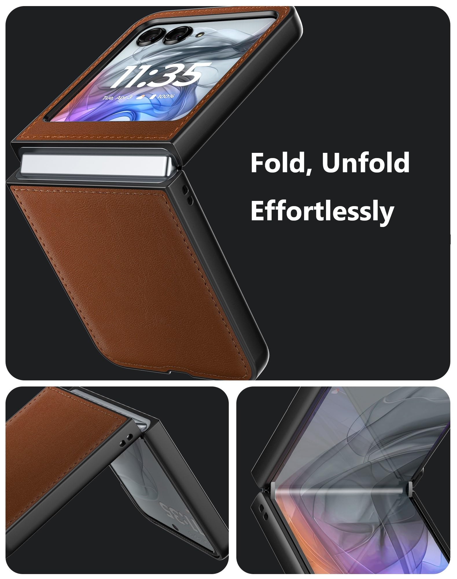 Cresee Case for Motorola Razr 2024/2025 - PU Vegan