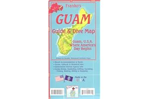 Guam (Micronesia) 1:94,000 Guide & Dive Map, waterproof FRANKO