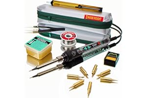 Crystal Clear Soldering Iron Kit | DIY, Electronics, Maker Tool | Premium Solder Gun | Students & Pros | STEM Education | Gift for Tech People - Complete Kit - Inside Insight