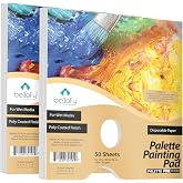 Bellofy 2X Disposable Palette Paper 9x12 Inches | Mess-Free Paper Artist Palette for Acrylic, Oil Paint | Perfect Painting for Artists, Kids &amp; Beginners | Easy-to-Use Tear-Off Sheets for Mixing Colors
