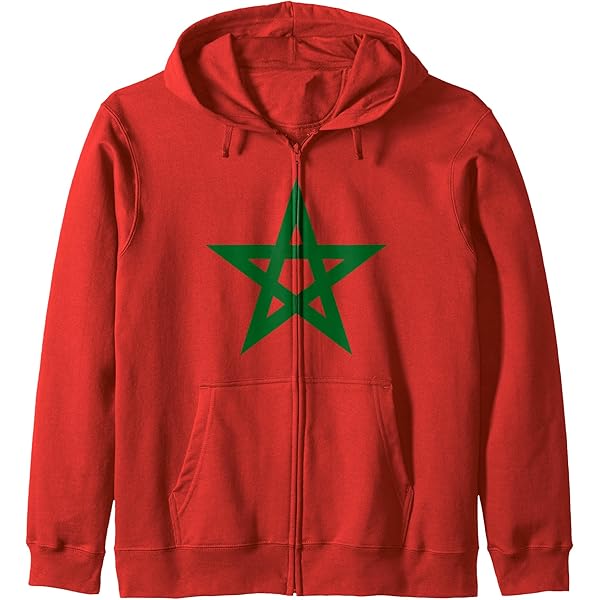 Vlag van Marokko | Marokkaanse Al-Maghrib' Mannen premium hoodie