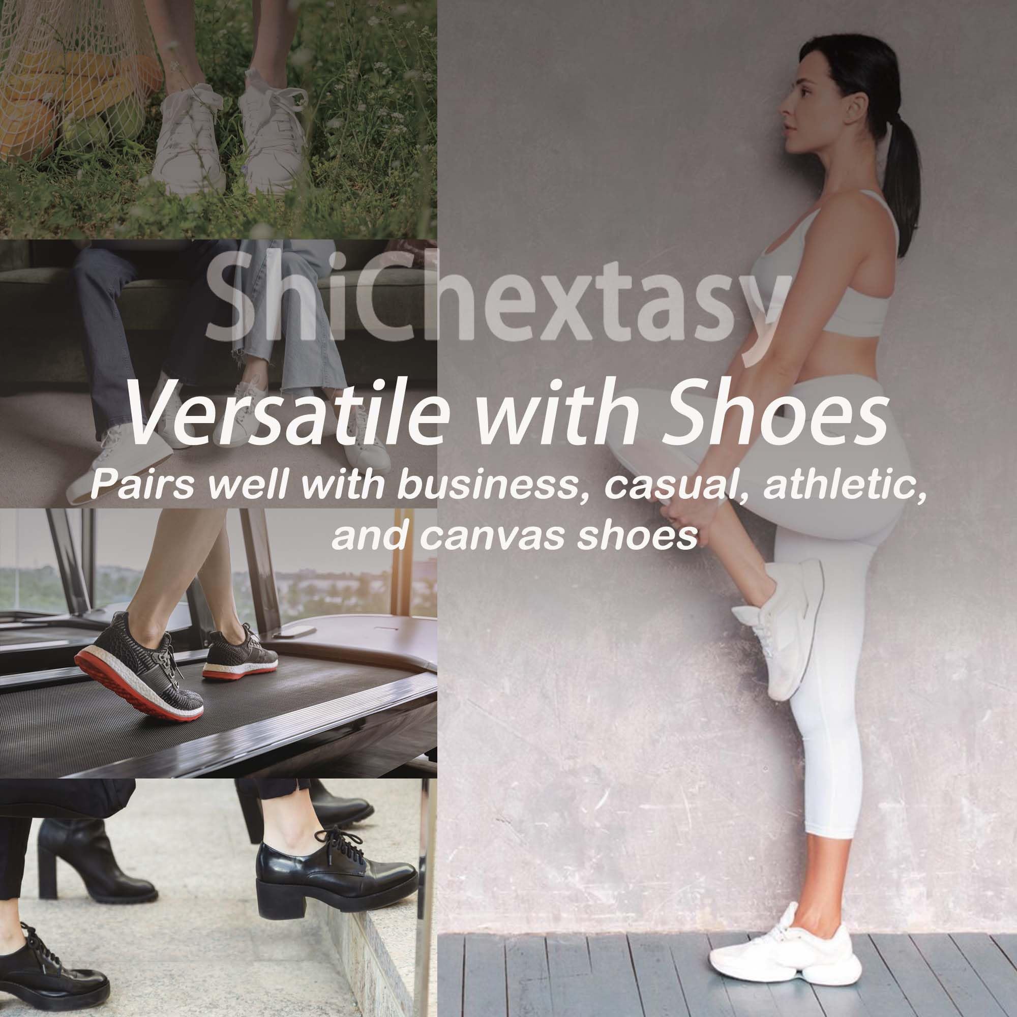 ShiChextasy No Show Socks for Womens-6 Pairs,Invisible Low Cut Ankle Socks,Non-Slip for Casual and Dressy Wear-Soft Breathable