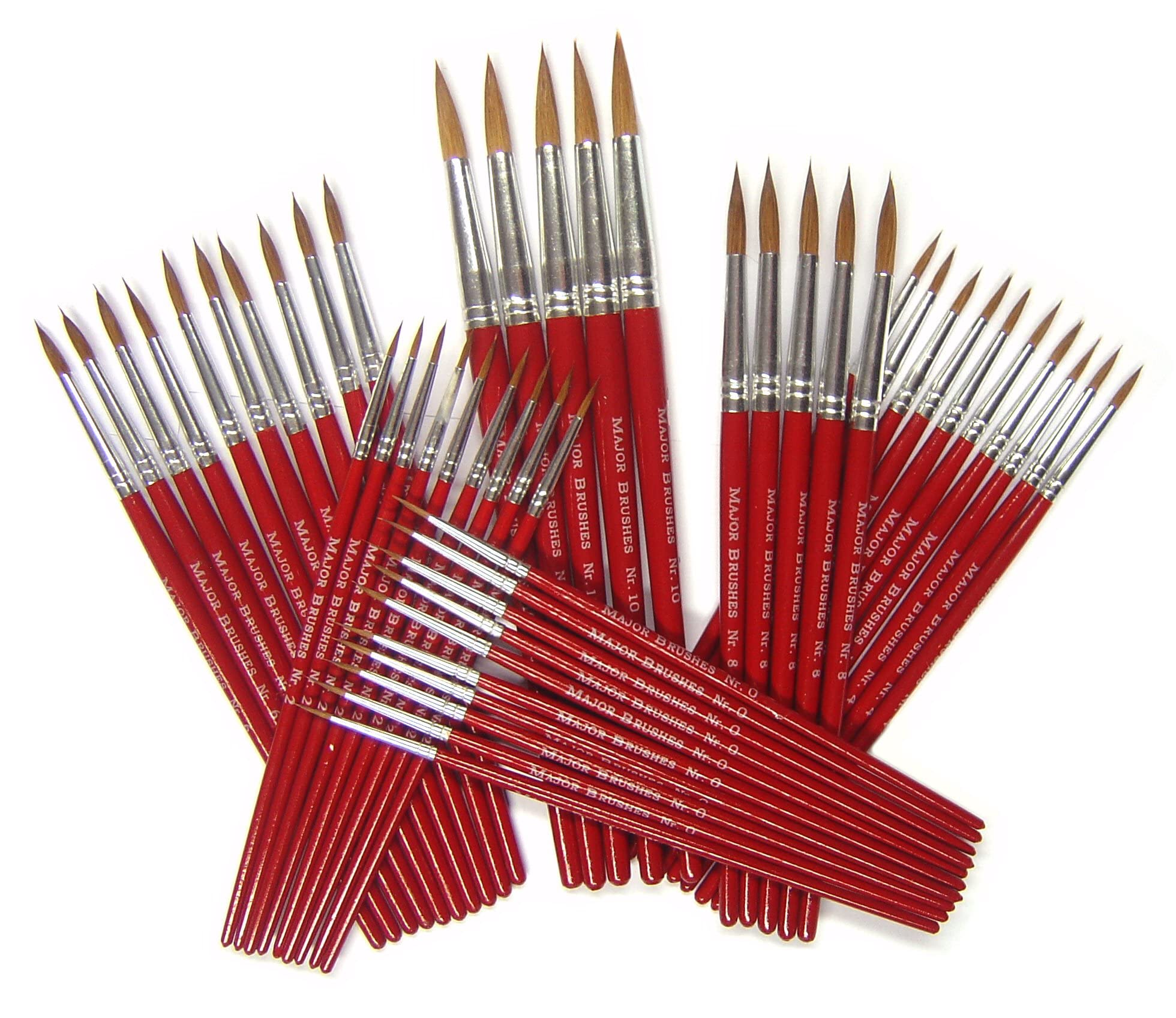 Major Brushes Sable Brushes Class Pack of 50…