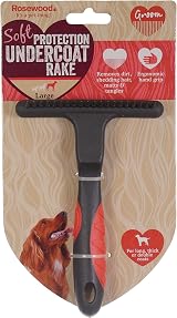 Rosewood Soft Protection Undercoat Rake for Dogs Large