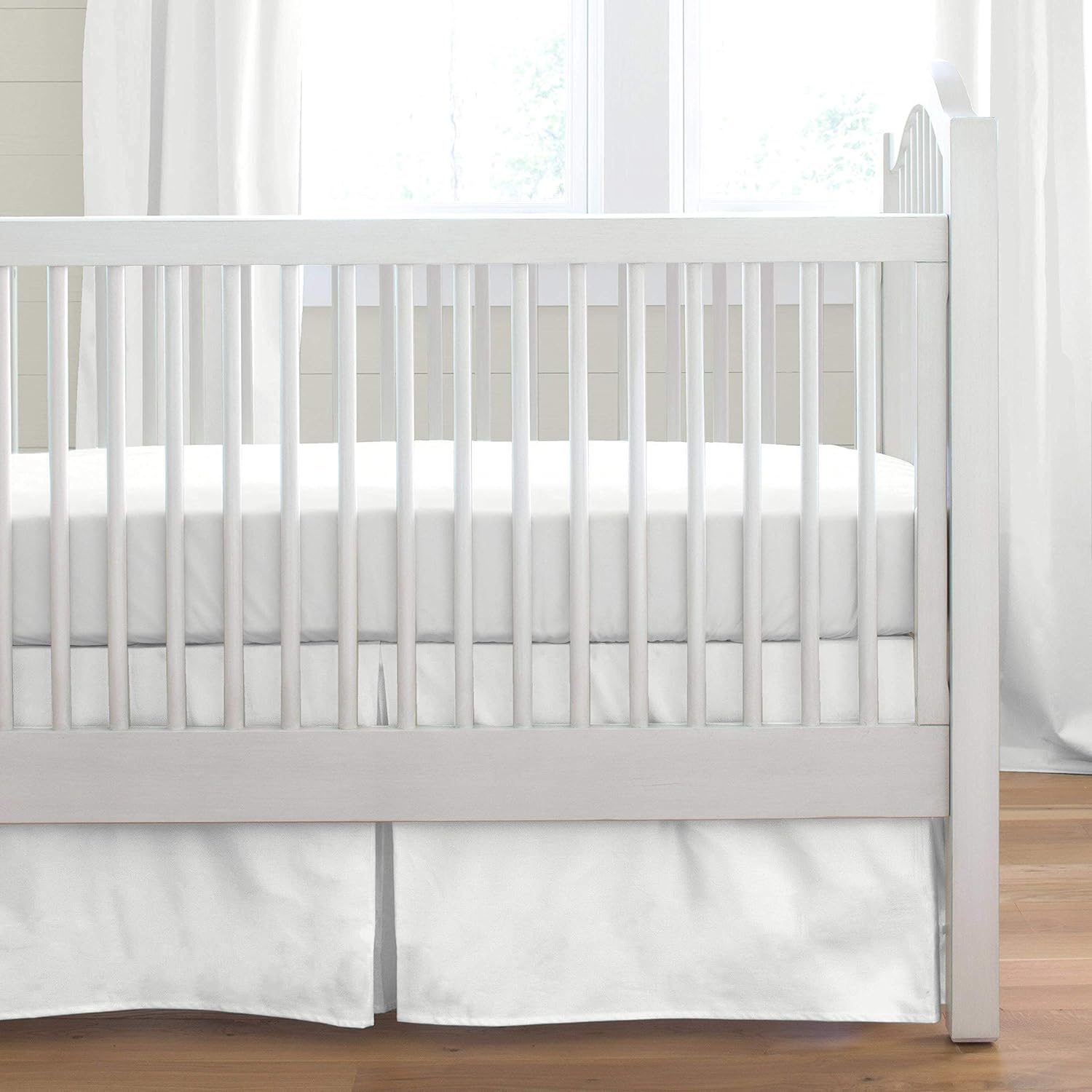 antique white crib