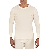 Fruit of The Loom Mens Recycled Waffle Thermal Underwear Crew Top (1 and 2 Packs)