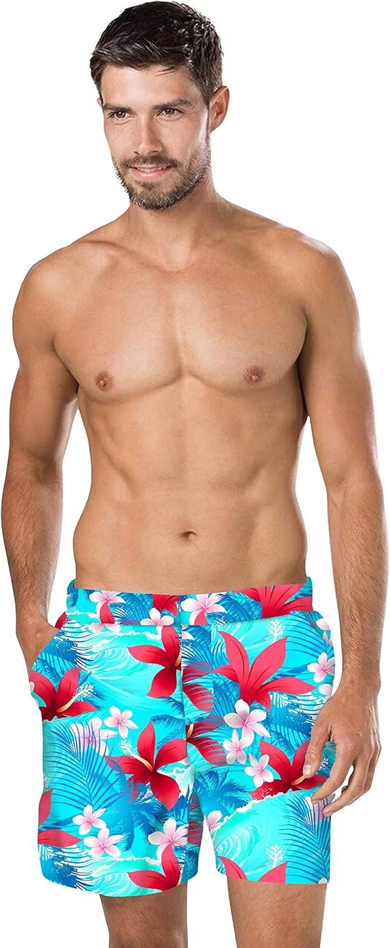 Amazon.com: Cellora Mens Slim Fit Quick Dry Lightweight Beach Surf Shorts Swim Trunks Pink: Clothing