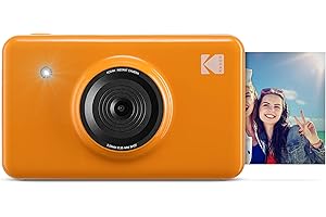 Kodak Mini Shot Wireless Instant Digital Camera & Social Media Portable Photo Printer, LCD Display, Premium Quality Full Color Prints, Compatible w/iOS & Android (Yellow) (KOD-MSY)