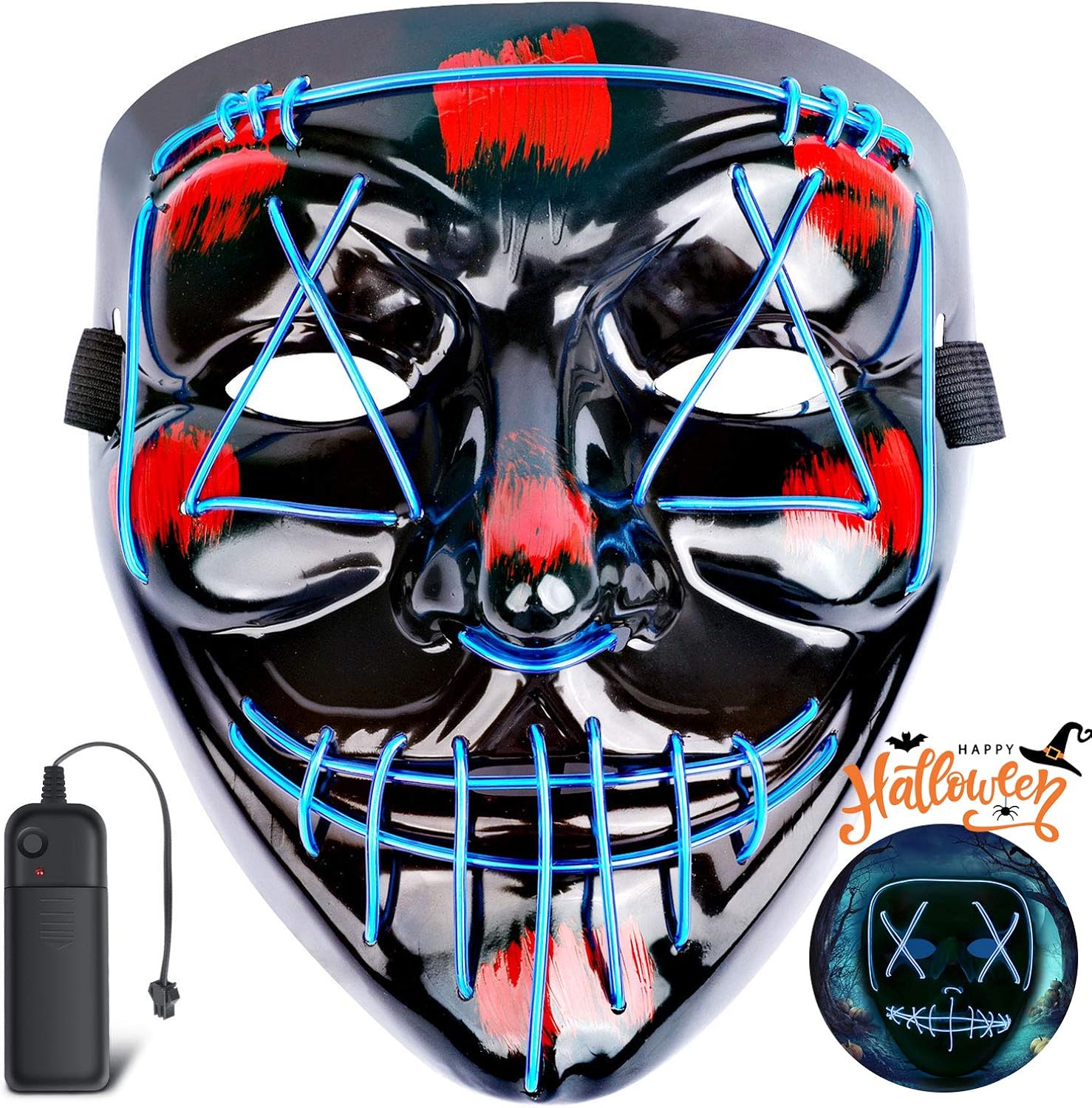 Buy Coolflash Light Up Masks Purge Stitched LED Lighted Halloween Party