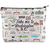 WZMPA Washington DC Travel Cosmetic Bag Washington DC Souvenir Gifts Take Me To Washington DC Zipper Pouch Bag Washington DC Merchandise (To Washington DC)