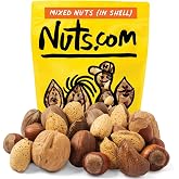 Nuts.com Mixed Nuts in Shell - Healthy Snack Sampler for Nut Lovers, 5 lb | Includes Premium Walnuts, Almonds, Hazelnuts, Pecans &amp; Brazil Nuts &ndash; Good Source of Protein, Fiber &amp; Omega-3