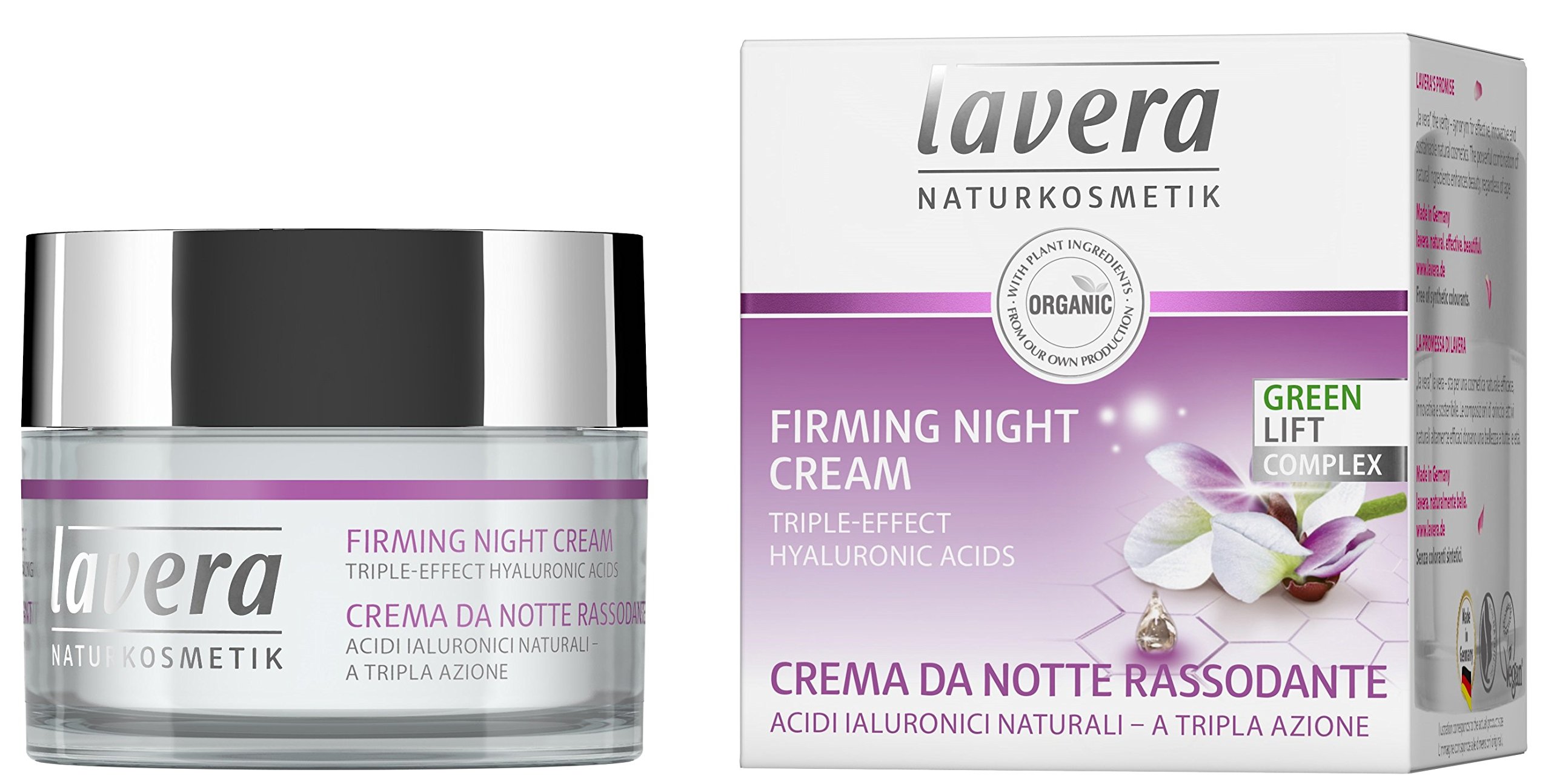 lavera Firming Night Cream Karanja ✔Anti-Age ✔ hyaluronic acid ✔ Moisturises & Reduces Wrinkles ✔ Vegan ✔ Organic Skin Care ✔ Natural & Innovative Cosmetics (50 ml)