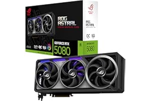 ASUS ROG Astral GeForce RTX™ 5080 OC Edition Gaming Graphics Card (PCIe® 5.0, 16GB GDDR7, HDMI®/DP 2.1, 3.8-Slot, 4-Fan Desig
