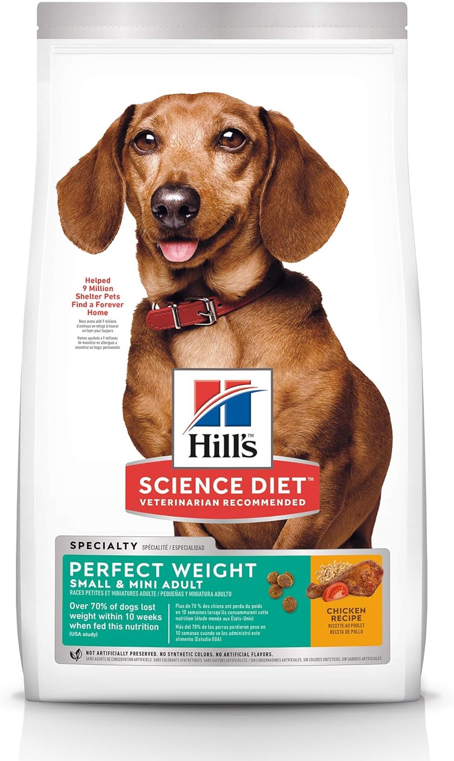 Hill's Science Diet Adult Perfect Weight Small & Mini Chicken Recipe Dry Dog Food