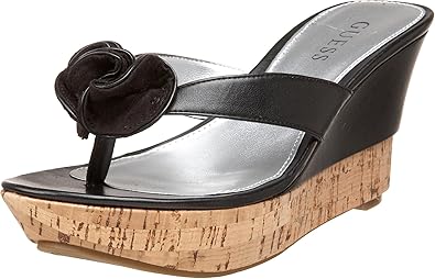 guess platform flip flops