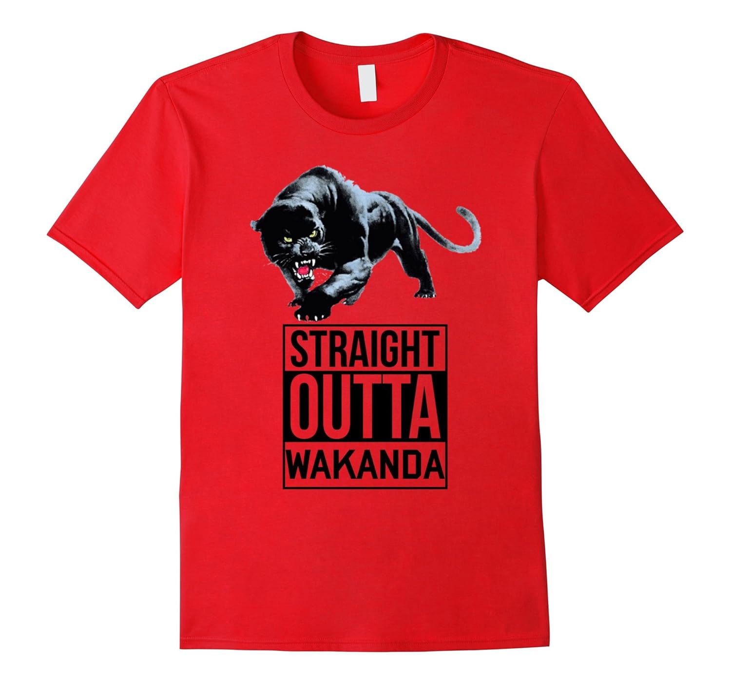 Straight outa wakanda t-shirt-ANZ