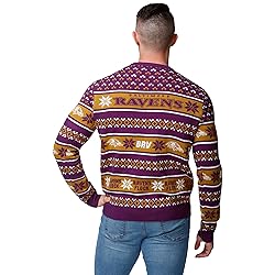 FOCO Standard NFL Big Logo Ugly Sweater, Team Color
